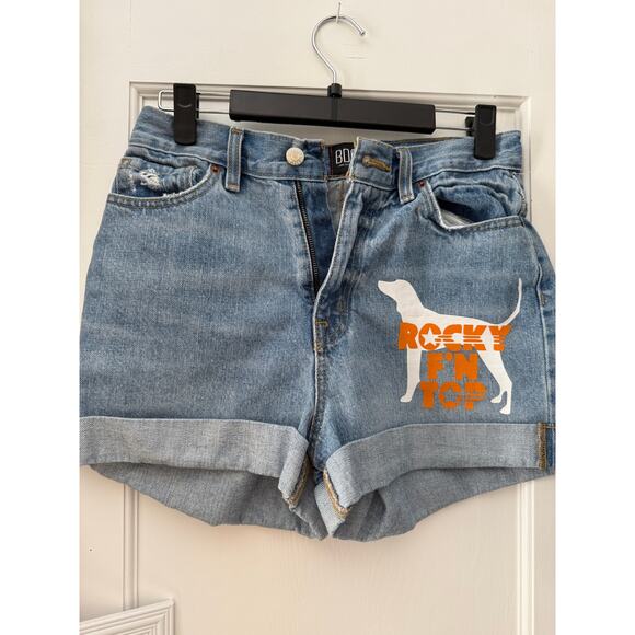 Custom Tennessee Vols, Rocky F’N Top, BDG Mom High Rise Shorts - Picture 1 of 8